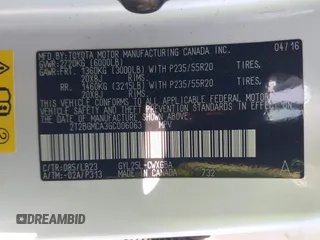 2016 Lexus RX 450h с VIN 2T2BGMCA3GC006063, выставлен на аукционе IAAI как лот 42321312 с пробегом 38 141 миль миль и . История ставок и продаж доступна на DreamBid. Изображение 9.