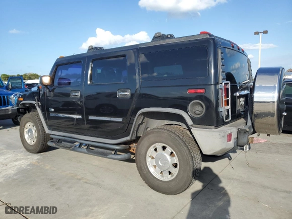 2003 Hummer H2 with VIN 5GRGN23U43H117109, listed as a Copart auction lot 75563474 with 0 mi miles and Non Repairable. Bid and sale history available at carsss.com. Image 2.