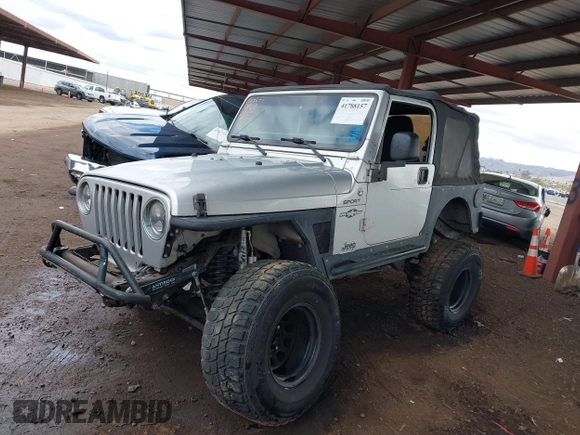 2006 Jeep Wrangler Sport with VIN 1J4FA49S46P748604, listed as a IAAI auction lot 41788157 with 128,249 mi miles. Bid and sale history available at carsss.com. Image 17.