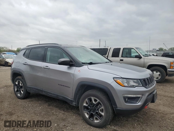 2017 Jeep Compass Trailhawk с VIN 3C4NJDDB6HT689305, выставлен на аукционе Copart как лот 54889585 с пробегом 43 686 миль миль и Списание • Salvage title. История ставок и продаж доступна на DreamBid. Изображение 4.