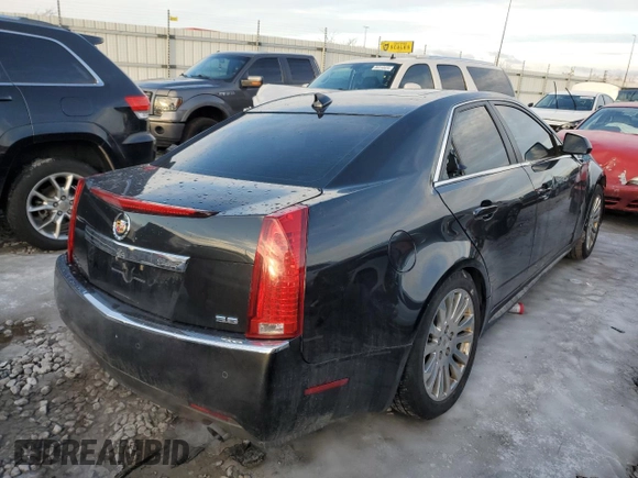 2011 Cadillac CTS Premium with VIN 1G6DS5ED7B0132361, listed as a Copart auction lot 88530075 with 124,176 mi miles and Salvage Title. Bid and sale history available at carsss.com. Image 3.