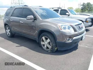 2011 GMC Acadia SLT1 with VIN 1GKKRREDXBJ181589, listed as a IAAI auction lot 42019880 with 206,854 mi miles. Bid and sale history available at carsss.com. Image 1.