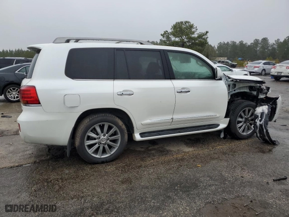 2011 Lexus LX 570 with VIN JTJHY7AX9B4062750, listed as a Copart auction lot 44083715 with 0 mi miles and Salvage Title. Bid and sale history available at carsss.com. Image 3.