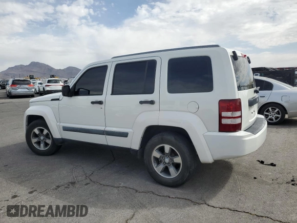 2008 Jeep Liberty Sport with VIN 1J8GP28K58W206783, listed as a Copart auction lot 53523975 with 197,100 mi miles and Salvage Title. Bid and sale history available at DreamBid. Image 2.