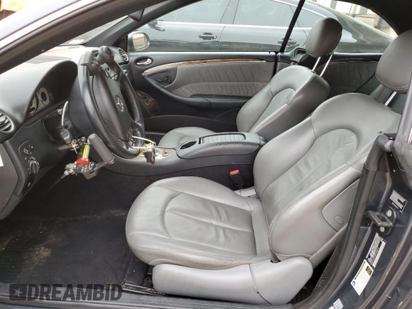 2008 Mercedes-Benz CLK 350 with VIN WDBTK56F08F234873, listed as a Copart auction lot 43166075 with 113,841 mi miles and Salvage title. Bid and sale history available at DreamBid. Image 7.