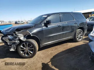 2019 Dodge Durango GT Plus with VIN 1C4RDJDG0KC770189, listed as a Copart auction lot 47897155 with 82,904 mi miles and Salvage Title. Bid and sale history available at DreamBid. Image 1.