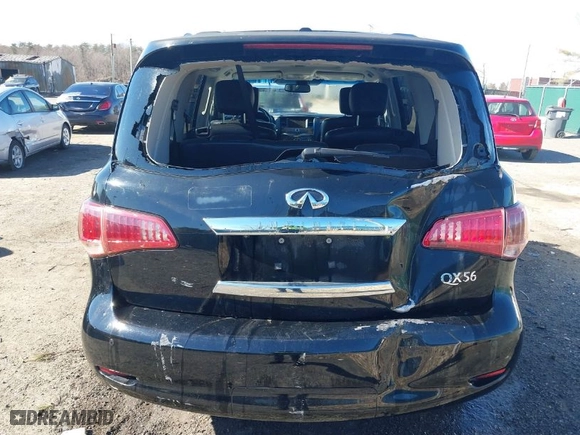 2011 Infiniti QX56 7-passenger with VIN JN8AZ2NE5B9002999, listed as a IAAI auction lot 41619129 with NaN miles. Bid and sale history available at carsss.com. Image 17.