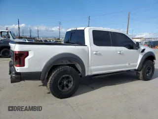 2017 Ford F-150 Raptor with VIN 1FTFW1RG6HFB54428, listed as a Copart auction lot 51157125 with 46,227 mi miles and Salvage Title. Bid and sale history available at carsss.com. Image 3.