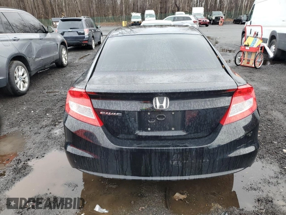 2013 Honda Civic Cpe LX with VIN 2HGFG3B57DH513135, listed as a Copart auction lot 45701564 with 276,418 mi miles and Salvage Title. Bid and sale history available at carsss.com. Image 6.