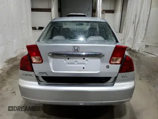 2002 Honda Civic LX with VIN 2HGES16552H543711, listed as a Copart auction lot 52592845 with 141,077 mi miles and Salvage Title. Bid and sale history available at carsss.com. Image 6.