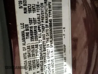 2009 Honda Odyssey LX z VIN 5FNRL38299B058645, wystawiony jako Copart lot #43978195 z przebiegiem 200 996 mil mil oraz Szkoda całkowita • Salvage title. Historia ofert i sprzedaży dostępna na DreamBid. Obrazek 14.