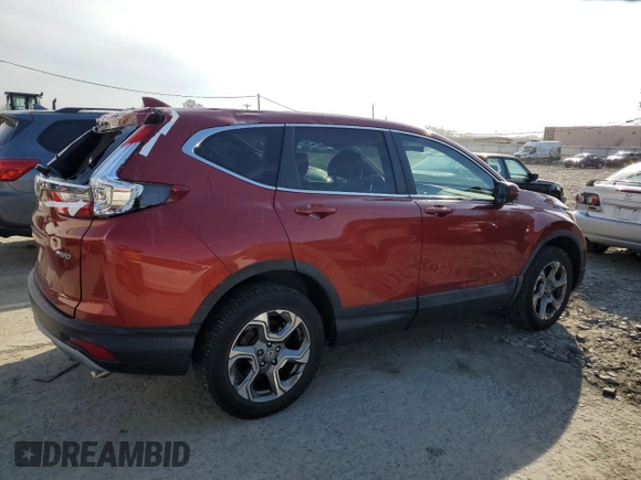 2017 Honda CR-V EX with VIN 2HKRW2H55HH613361, listed as a Copart auction lot 50784505 with 64,844 mi miles and Salvage Title. Bid and sale history available at carsss.com. Image 3.
