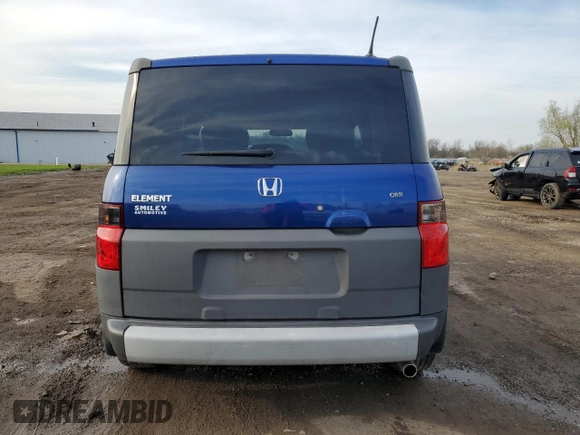 2005 Honda Element EX with VIN 5J6YH18625L012631, listed as a Copart auction lot 52733335 with 62,373 mi miles and Salvage Title. Bid and sale history available at DreamBid. Image 6.
