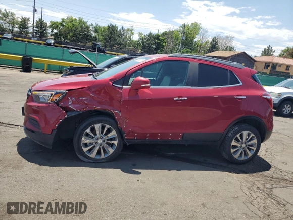 2017 Buick Encore Preferred with VIN KL4CJESB7HB044836, listed as a Copart auction lot 62586205 with 86,040 mi miles and Salvage title. Bid and sale history available at DreamBid. Image 1.