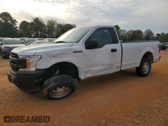 2018 Ford F-150 XL with VIN 1FTMF1CB3JKF66162, listed as a Copart auction lot 49882955 with 98,868 mi miles and Salvage Title. Bid and sale history available at carsss.com. Image 1.