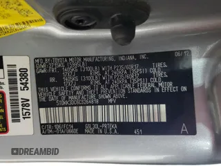 2012 Toyota Sienna LE AAS with VIN 5TDKK3DC6CS264818, listed as a Copart auction lot 52145145 with 143,510 mi miles and Salvage Title. Bid and sale history available at carsss.com. Image 13.