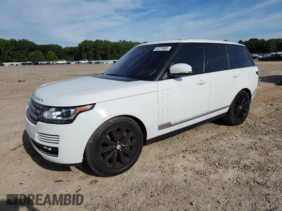 2017 Land Rover Range Rover HSE with VIN SALGS2FV7HA348853, listed as a Copart auction lot 63279935 with 126,204 mi miles and Clean title. Bid and sale history available at DreamBid. Image 1.