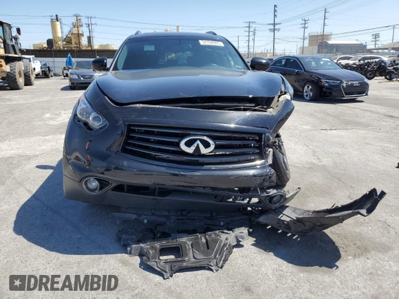 2015 Infiniti QX70 with VIN JN8CS1MU9FM380312, listed as a Copart auction lot 54104005 with 100,678 mi miles and Salvage Title. Bid and sale history available at DreamBid. Image 5.