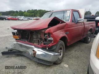 1996 Ford F-150 z VIN 1FTEF15N1TLA09355, wystawiony jako Copart lot #50772145 z przebiegiem Nie podano mil oraz Szkoda całkowita • Salvage title. Historia ofert i sprzedaży dostępna na DreamBid. Obrazek 1.