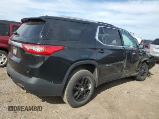 2018 Chevrolet Traverse LT Cloth with VIN 1GNERGKW1JJ250288, listed as a Copart auction lot 54748485 with 122,290 mi miles and Salvage title. Bid and sale history available at DreamBid. Image 3.