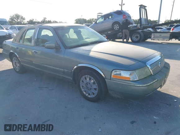 2005 Mercury Grand Marquis GS with VIN 2MEFM74WX5X627625, listed as a IAAI auction lot 41982651 with 87,044 mi miles and . Bid and sale history available at DreamBid. Image 1.