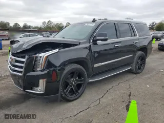 2016 Cadillac Escalade Luxury Collection with VIN 1GYS3BKJ5GR382107, listed as a Copart auction lot 79817354 with 99,577 mi miles and Salvage Title. Bid and sale history available at carsss.com. Image 1.