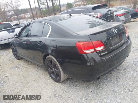 2008 Lexus GS 350 with VIN JTHBE96S280042851, listed as a IAAI auction lot 41775475 with 266,087 mi miles. Bid and sale history available at carsss.com. Image 3.