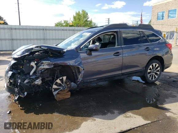 2017 Subaru Outback Limited with VIN 4S4BSEKC4H3234350, listed as a Copart auction lot 55823535 with 55,327 mi miles and Salvage title. Bid and sale history available at DreamBid. Image 1.