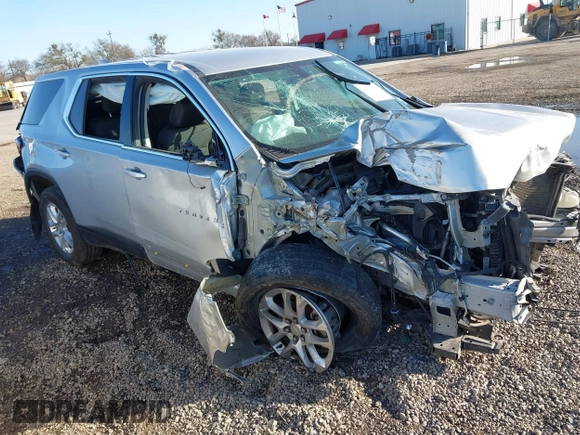 2020 Chevrolet Traverse LS z VIN 1GNERFKW8LJ183878, wystawiony jako IAAI lot #41719712 z przebiegiem 76 165 mil mil oraz . Historia ofert i sprzedaży dostępna na DreamBid. Obrazek 1.