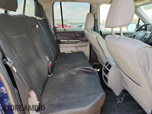 2023 Honda Ridgeline RTL with VIN 5FPYK3F50PB011150, listed as a Copart auction lot 58273325 with 38,742 mi miles and Salvage title. Bid and sale history available at DreamBid. Image 10.
