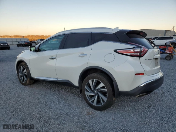 2016 Nissan Murano SL with VIN 5N1AZ2MG9GN151053, listed as a Copart auction lot 83738844 with 134,339 mi miles and Salvage Title. Bid and sale history available at carsss.com. Image 2.