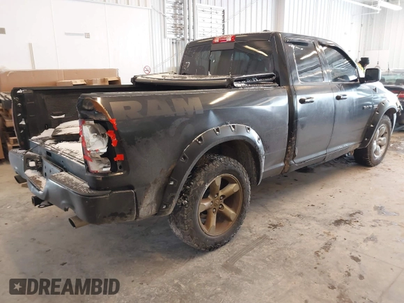 2010 Dodge 1500 Laramie with VIN 1D7RV1GT8AS176613, listed as a IAAI auction lot 41581660 with 136,339 mi miles and . Bid and sale history available at DreamBid. Image 4.