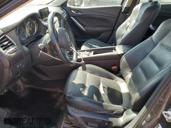 2017 Mazda 6 Grand Touring with VIN JM1GL1W5XH1133708, listed as a Copart auction lot 49009255 with 115,259 mi miles and Salvage Title. Bid and sale history available at carsss.com. Image 7.