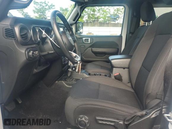 2021 Jeep Wrangler 80th Anniversary with VIN 1C4GJXAN9MW726831, listed as a Copart auction lot 55909084 with 23,602 mi miles and Salvage Title. Bid and sale history available at DreamBid. Image 7.