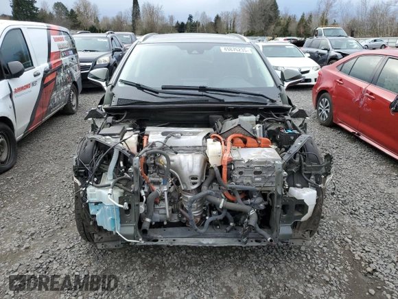 2021 Lexus NX 300h with VIN JTJGJRDZ9M2155016, listed as a Copart auction lot 49876235 with 43,870 mi miles and Salvage title. Bid and sale history available at DreamBid. Image 5.