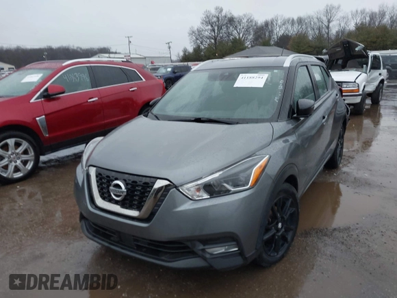 2020 Nissan Kicks SR with VIN 3N1CP5DV0LL575186, listed as a IAAI auction lot 41188294 with 110,064 mi miles. Bid and sale history available at carsss.com. Image 16.