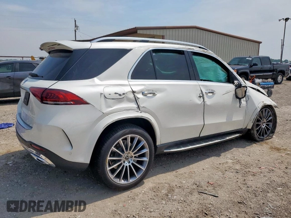 2021 Mercedes-Benz GLE 350 with VIN 4JGFB4JB7MA545460, listed as a Copart auction lot 56961935 with Not provided miles and Salvage title. Bid and sale history available at DreamBid. Image 3.