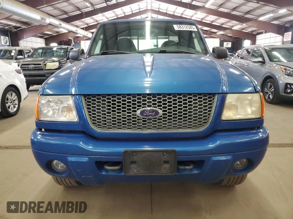 2002 Ford Ranger XL Fleet with VIN 1FTZR45E22TA06974, listed as a Copart auction lot 58312585 with 156,828 mi miles and Salvage title. Bid and sale history available at DreamBid. Image 5.