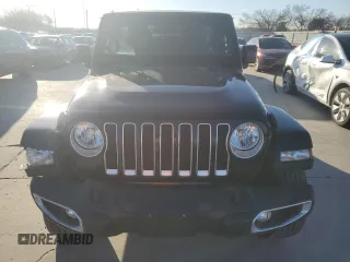 2022 Jeep Wrangler Unlimited Sahara with VIN 1C4HJXEG9NW191002, listed as a Copart auction lot 42486595 with 21,301 mi miles and Salvage title. Bid and sale history available at DreamBid. Image 5.