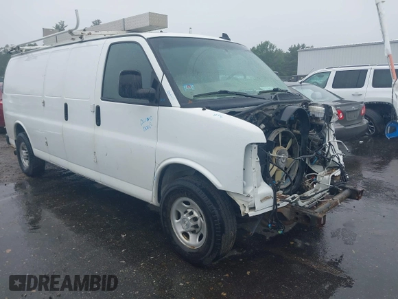 2019 Chevrolet Express Cargo with VIN 1GCWGBFP9K1193039, listed as a IAAI auction lot 42482812 with 152,787 mi miles and . Bid and sale history available at DreamBid. Image 1.