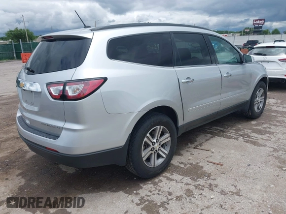 2015 Chevrolet Traverse LT with VIN 1GNKVHKD5FJ341591, listed as a IAAI auction lot 42332752 with 123,682 mi miles and . Bid and sale history available at DreamBid. Image 4.