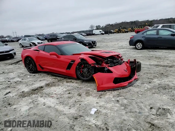 2019 Chevrolet Corvette Z06 2LZ with VIN 1G1YS2D68K5605762, listed as a Copart auction lot 85744714 with 6,485 mi miles and Salvage Title. Bid and sale history available at carsss.com. Image 10.