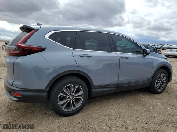 2021 Honda CR-V EX-L with VIN 2HKRW1H80MH402423, listed as a Copart auction lot 48068055 with 38,928 mi miles and Salvage Title. Bid and sale history available at carsss.com. Image 3.