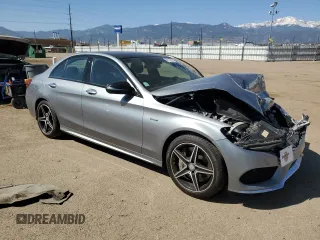 2016 Mercedes-Benz C 450 AMG with VIN 55SWF6EB3GU107429, listed as a Copart auction lot 52775825 with 85,991 mi miles and Salvage title. Bid and sale history available at DreamBid. Image 4.