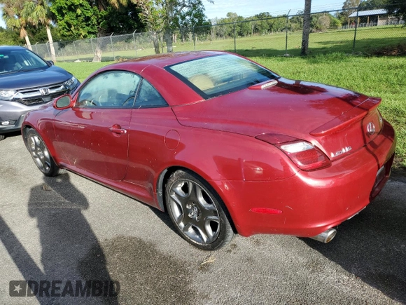 2007 Lexus SC 430 with VIN JTHFN45Y579012182, listed as a Copart auction lot 73826304 with Not Provided miles and Salvage Title. Bid and sale history available at DreamBid. Image 2.