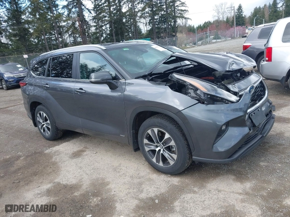 2023 Toyota Highlander Hybrid XLE with VIN 5TDKBRCH2PS122939, listed as a IAAI auction lot 41825321 with 118,283 mi miles. Bid and sale history available at carsss.com. Image 1.