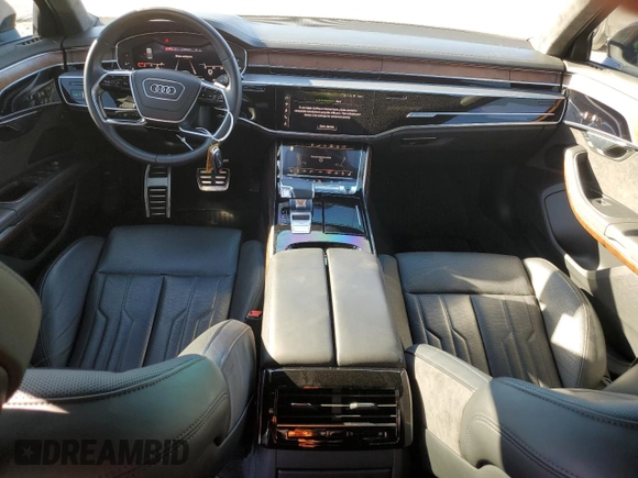 2020 Audi A8 L with VIN WAU8EAF84LN014527, listed as a Copart auction lot 84601094 with 34,620 mi miles and Salvage Title. Bid and sale history available at carsss.com. Image 8.