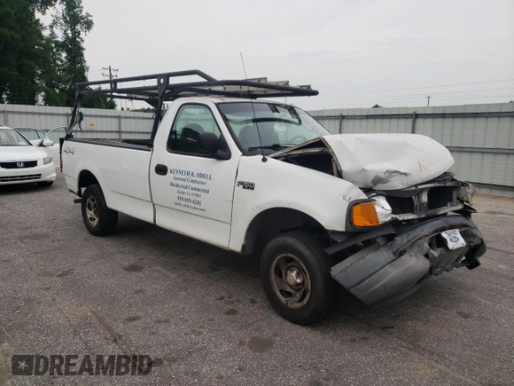 2004 Ford F-150 XL with VIN 2FTRF18244CA43689, listed as a Copart auction lot 57399855 with 152,772 mi miles and Salvage title. Bid and sale history available at DreamBid. Image 4.