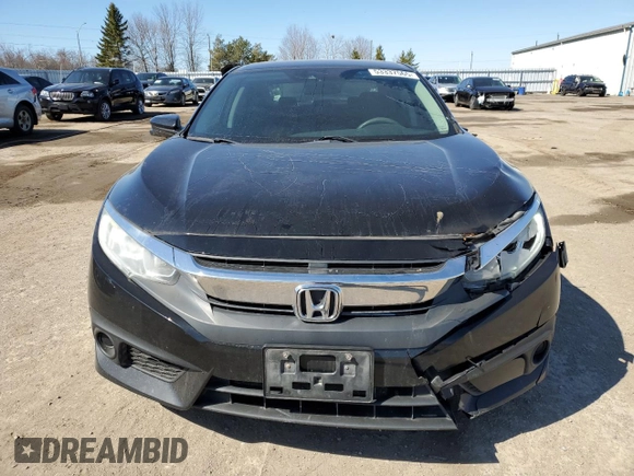 2017 Honda Civic EX with VIN 2HGFC2F81HH003590, listed as a Copart auction lot 53337565 with 218,496 mi miles and Clean Title. Bid and sale history available at DreamBid. Image 5.