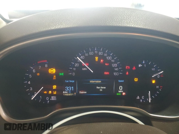 2013 Cadillac SRX Performance Collection with VIN 3GYFNDE35DS538983, listed as a Copart auction lot 54344115 with 146,851 mi miles and Salvage Title. Bid and sale history available at carsss.com. Image 9.